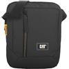 Cat erTHE PROJECT (83614-80) - Borsa a tracolla unisex robusta con tracolla regolabile e scomparto per tablet - Pratica borsa da corriere per lavoro, viaggi e uso quotidiano, Nero, Einheitsgröße