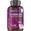 D Mannosio Ad Alta Concentrazione, 180 Capsule Vegane, 2000Mg per Dose Giornalie