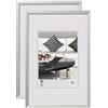 walther design Chair AJ040SD - Cornice portafoto in alluminio, 30 x 40 cm, confezione da 2, argento
