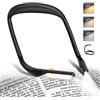 Alyvisun Lampada da Lettura per Collo, Ricaricabile Luce del Libro con Bracci Pieghevoli e 3 Colori, Portatile Luce Libro Lettura Notturna per E-Reader, Letto, Studio, Lavoro, Maglia, Viaggio (Black)