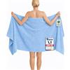 Komfortec Telo da Bagno XXL 100x200 cm, Spugna 100% Cotone, Azzurro | Morbido, Assorbente e ad Asciugatura Rapida; Telo Doccia, Telo Mare, per Sauna, Spa e Lettino Massaggio