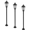 Smartwares Classico Lampada da Terra in Alluminio E27, Nero, 125 x 23 x 23 centimeters, 10.009.16 (Confezione da 3)