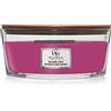 WoodWick Candela profumata Ellipse con stoppino crepitante | Wild Berry & Beets | Durata della fragranza: fino a 50 ore