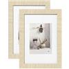walther design Home HO318WD - Cornice portafoto in legno, 13 x 18 cm, confezione da 2, bianco