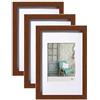 walther design Stockholm EA030N3 - Cornice portafoto in legno, 20 x 30 cm, confezione da 3, noce