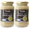 LA FINESTRA SUL CIELO Sunita Tahina Crema di Sesamo - Salsa Tahini Ricca e Cremosa per Hummus e Salse -Crema di Semi di Sesamo Biologica - 680g (Confezione da 2)