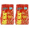 Lorenz Snack-World Rohscheiben, NicNac's Original Double Crunch, Arachidi Tostate con Guscio Piccante, Snack Salato, Croccante e Gustoso, Ideale per Aperitivi, Formato Convenienza, Confezione da 1600g