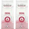 CAFFÈ CORSINI 1950 Caffè Corsini - Caffè in Grani da 1 kg Crema, Miscela Arabica e Robusta, Tostatura Media, Gusto Equilibrato e Deciso, Origine Americhe, Asia e Africa (Confezione da 2)