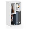 Furinno DALY Libreria, libreria a 3 cubi, libreria organizer a cubi con scomparti irregolari, 23.9 x 29.7 x 54.1 cm, per soggiorno, camera da letto, ufficio domestico, bianco