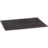 Relaxdays Tappeto in Bambù, 80x50 cm, Resistente all'Umidità, Antiscivolo, Bordi in Tessuto, Bagno, Nero