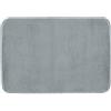 Gedy Fuzzy Tappeto Bagno Antiscivolo Colore Grigio, Formato Rettangolare Dimensioni L 100 x P 60 cm, Materiale 100% Poliestere, Morbido e Soffice al Tatto, Adatto a Tutti gli Arredamento Bagno