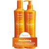 Fanola Wonder Nourishing, Shampoo + Maschera ad Azione Ristrutturante per Capelli Secchi, Crespi e Trattati, Senza Siliconi, 350ml + 350 ml