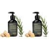 Jean & Len Sapone Mani Rosmarino & Zenzero, edizione natalizia, deterge mani secche e stanche, ideale come regalo, sapone liquido con flacone ricaricabile, senza parabeni né siliconi, 250 ml