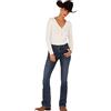 Wrangler Women's Western Stretch Boot Cut Jean, Kora, 1 Long