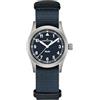Hamilton Khaki Field Khaki - Orologio da uomo al quarzo da uomo, cassa in acciaio inossidabile 33 mm, made in Switzerland - Orologio da polso analogico con quadrante blu, impermeabile fino a 50 m