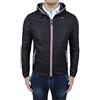 FB CLASS Giubbotto Giacca Uomo Nero Casual Estivo Giubbino Antivento Impermeabile (XXL, Nero)
