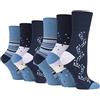 Gentle Grip - 6 paia di calzini da donna in cotone ricco di cotone non elastico | Soft Top (36-40 UK, SOLRH215, 4-8