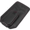TUCKBOLD Clip per Occhiali da Sole per Auto con Magnete Universale Porta Occhiali da Sole per Parasole in Pelle PU Effetto Carbonio 11x8cm 1 Pezzo