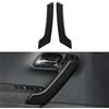 OYDDL 2 pezzi auto braccioli porta adesivi cover in fibra di carbonio trim compatibile con Volkswagen Polo VI 6R/6C (2009-2016) accessori interni