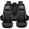 Generico Set Coprisedili Auto 5 Posti per Toyota C-HR 2016-2025, Pelle Sedili Anteriori Posteriori Copri Impermeabili Antiscivolo Protezione Completa Set Completo Interno