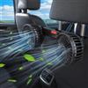 Suevut Ventilatore auto doppia testa con USB e batteria, 360° girevole, 3 velocità, silenzioso, ventilatore portatile, ventola usb scrivania, ventilatore da tavolo, alternativa a aria condizionata portatile