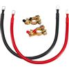 CarBole Cavi Batteria 25mm² 3AWG,50cm,Cavo Batteria Auto 12V,Cavo Inverter Batteria,I Fili di Rame Stagnato e i Terminali di Rame Stagnato Hanno un'eccellente Conducibilità Elettrica