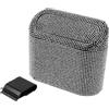 TUCKBOLD Cestino per Auto Resistente Cestino per Porta Auto Bianco 1 Pezzo 6.3 Lunghezza 2.8 Larghezza 5.5 Altezza ABS Strass