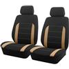 WSXCDE Coprisedili Auto, per Fiat Panda 2021 2020 2019 2018 2016 Copri Sedile Auto Anteriore, Pelle Traspirante Impermeabile Sedere Protezion Sedili Coprisedile,E