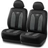 Skechers Memory Foam™, coprisedili per auto, spessi e traspiranti, con due coprisedili anteriori, compatibili con airbag, comfort e protezione per la maggior parte delle auto, furgoni, camion, SUV