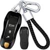 XENDRO Portachiavi di ricambio per Porsche 718 981 Cayman S Cayenne 958 Cayenne S 2015 911 Turbo Macan 2024 Portachiavi in ABS senza chiave con portachiavi, nero, 3 pezzi
