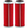 BAIJAC 1/2/4 Pcs Filtro Olio Moto for Husqvarna FC250 FC350 FC 450 FE250 FE350 FE450 FE501 FX350 FX450 FS450 (Color : 2pcs-red)