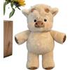 JIEBWCHA Peluche di cinghiale selvatico, 45 cm, peluche di vitello che corre, adorabile bambola da collezione di pecora morbida e adorabile, per bambini