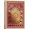 Bicycle Carte da Gioco Verbena, 1 Mazzo, Finitura con Cuscino d'Aria, Professionale, superba maneggevolezza e Durata, Ottimo Regalo per Collezionisti di Carte, Oro, Viola