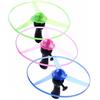 dwxnauixl Allinea il giocattolo luminoso luminoso, il disco volante scintillante, il giocattolo per bambini all'aperto, il set di 3 eliche per dischi volanti