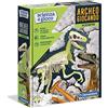 Clementoni - 19144 - Archeogiocando, Velociraptor Luminoso al Buio, Made in Italy, Dinosauro, Gioco Scientifico per Bambini dai 6 Anni, Laboratorio di Scienza, Italiano