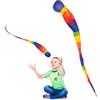 Dtaigou Palla Sensoriale Coda Arcobaleno - Palline Arcobaleno con Coda da Parco Giochi - Giochi Interattivi di Lancio e Presa per Casa Scuola Spiaggia Campeggio