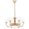 TAIZhiChen Lampada a Sospensione in Miniatura per Casa delle Bambole in 1:12, Modello di Scena di Vita, Micro Paesaggio, Ornamenti, Accessori, Lampade D, aureo