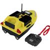 XUEMANSHOP GPS. Barca da 500 m con batteria da 12000 mAh e telecomando, caricatore, 40 punti di posizionamento, correzione automatica del corso, funzione di ritorno automatico