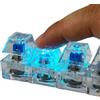 Generico Tester Per Albero A 4 Tasti, Tastiera Luminosa Portachiavi, Clicker Trasparente Colorato Con Lu-ci, Giocattolo Portatile Antistress Con Pulsanti Per Stimolare La Noia, Decorazione Per Borse