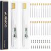 AURMOO 20x Spazzolino Monouso, Spazzolini Monouso con Dentifricio, | Spazzolino da Viaggio, Toothbrushes, Spazzolini per Hotel, Campeggio, Viaggi, Confezionati Singolarmente