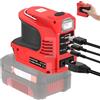 YNDZ Inverter 180W per batteria 18V DC 20V AC 220-230V Generatore di Stazione di Alimentazione Adattatore con 1 Porta USB 1 Spina di connessione Tipo C 1 Uscita DC 12V/5A Luce LED