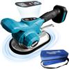 Gotrain Strumento di vibrazione per piastrelle compatibile con batteria Makita da 18 V/21 V, livellatrice portatile senza fili per piastrelle, assorbimento di 200 kg con ventosa da 200 mm, display digitale e