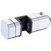 Drhomeam Supporto per soffione doccia, staffa regolabile per asta da doccia da 15 mm-30 mm, staffa di ricambio per asta di sollevamento, rotazione a 360 gradi (argento)