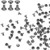 QUARKZMAN 100 Set Di Rivetti A Cappello Singolo 3mm Acciaio Al Carbonio Testa Tonda Borchie Fermagli Tubolari Borchie Metalliche Per Riparazioni Decorazioni Artigianato In Pelle, Gunmetal