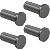 SAYAYO Ganci Accappatoio Bagno in Acciaio Inox Ganci Appendiabiti da Parete, Appendi Strofinacci Cucina Gancio, Gancio Appendi Accappatoio Grigio, Capacità Carico 15 kg, 4 Pezzi