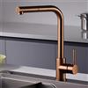 NOLUXA IMEX - Rubinetto Cucina Oro Rosa Estraibile | Monocomando Lavello Rame | Rubinetteria Cucina Doccetta 360º | Rubinetteria in Ottone | Serie Malta | Colore Oro Rosa Spazzolato