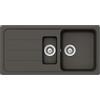 SCHOCK Lavello da cucina 100 x 50 cm Formhaus D-150L - CRISTALITE in granito con 1 bacino ½ a partire da 60 cm di larghezza