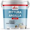 ARCANE INDUSTRIES Pittura naturale all'argilla per decorare la camera dei bambini - ARGILIS - 15 m² (2,5 kg in 1 strato) Bianco Persiano - ARCANE INDUSTRIES