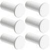 SAYAYO Ganci Accappatoio Bagno in Acciaio Inox Gancio Appendiabiti, Appendi Strofinacci Cucina Ganci da Parete Appendi Accappatoio Bagno Capacità Carico 15 kg, 6 Pezzi, Bianco