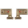 YUEHUA 2 pezzi - Valigetta con serratura a combinazione, combinazione di 3 cifre (bronzo)